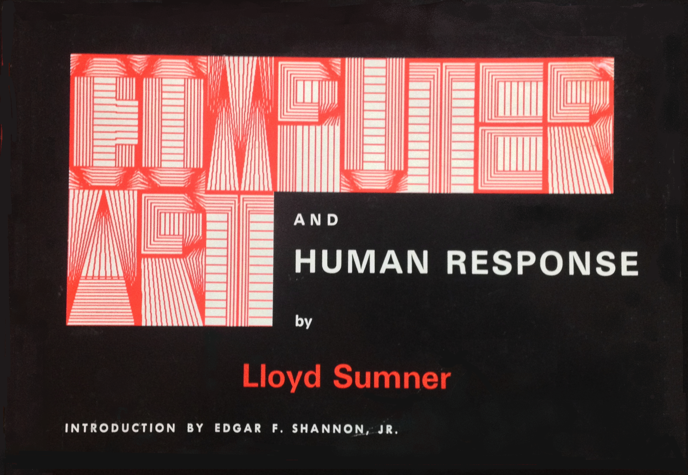 Cover of Computer Art and Human Response by Lloyd Sumner.